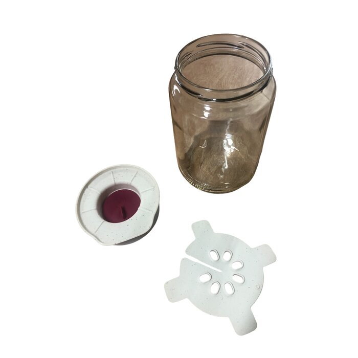 Urbalive Kit de fermentation Dutchlander avec couvercle spécial et pot Rouge