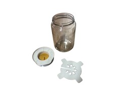 Urbalive Dutchlander Gärungsset mit Spezialdeckel mit Glas Honigfarbe