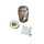 Fermentatie set met speciale deksel met pot Honingkleur