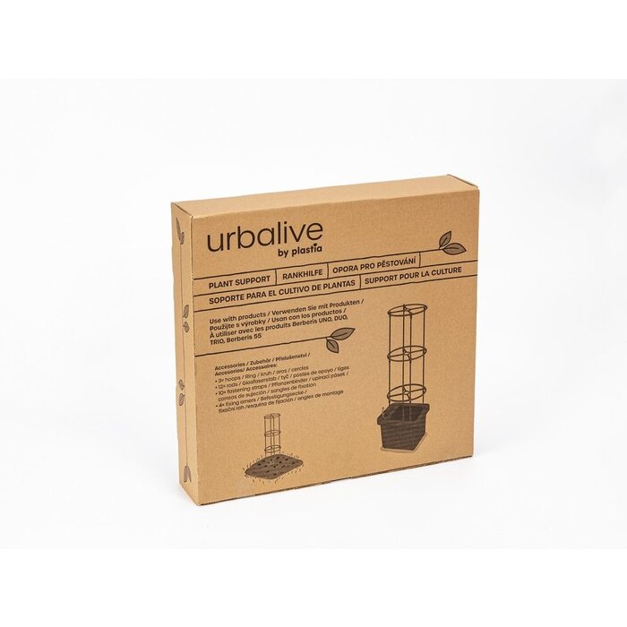 Urbalive Support de plantes en treillis Plastia Berberis 132,5 cm de haut x 38 cm de diamètre