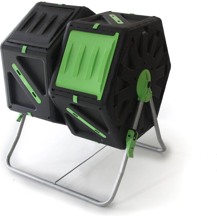 Dutchlander Moulin à compost professionnel Dutchlander Duo - 2 x 70 litres