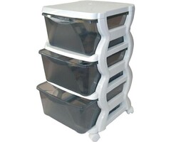 Bama Italia - Opberg trolley - met 3 lades