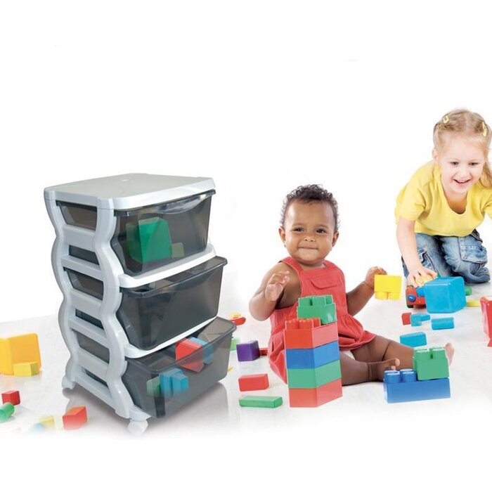 Bama Italia - Opberg trolley - met 3 lades