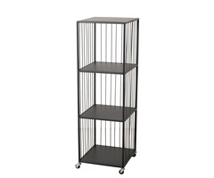 Boltze Regalschrank Cindy Metall schwarz 119 cm hoch