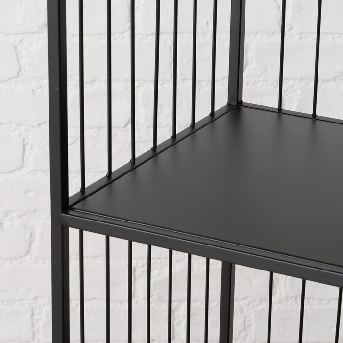 Boltze Regalschrank Cindy Metall schwarz 119 cm hoch