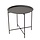 Boltze Beistelltisch Rocko schwarz Metall 46 cm inklusive Tablett