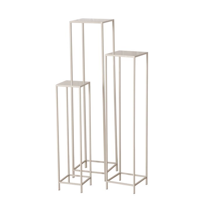 Boltze Corvin 3 pièces table à plantes métal