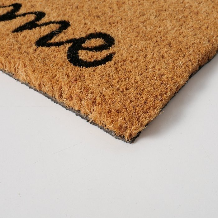 Esschert Design Boltze Fußmatte Hund Willkommen Kokosnuss 60 x 40 cm