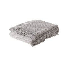 Boltze kariert Karma 100% Baumwolle 180 x 150 cm grau