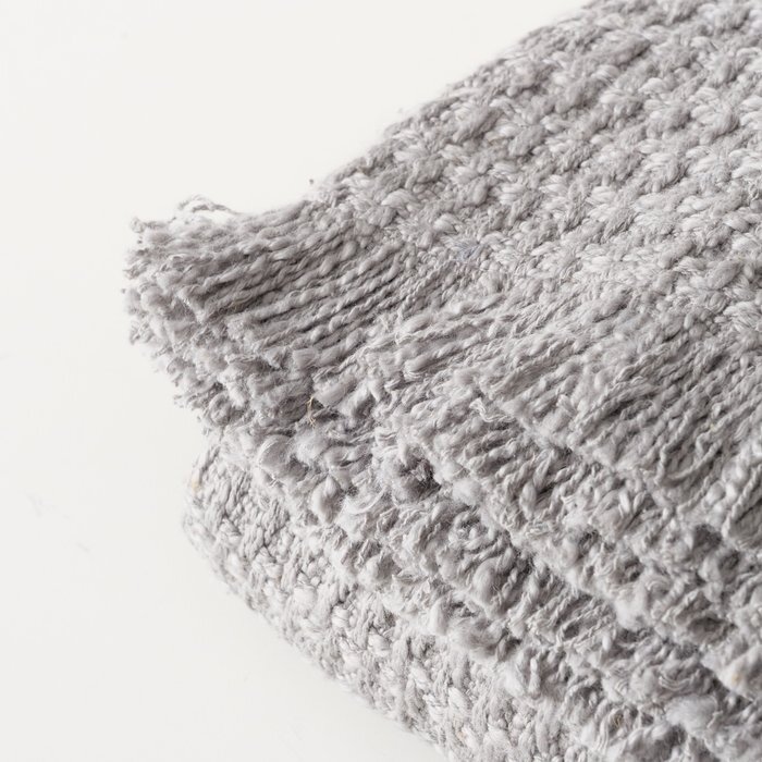 Boltze kariert Karma 100% Baumwolle 180 x 150 cm grau