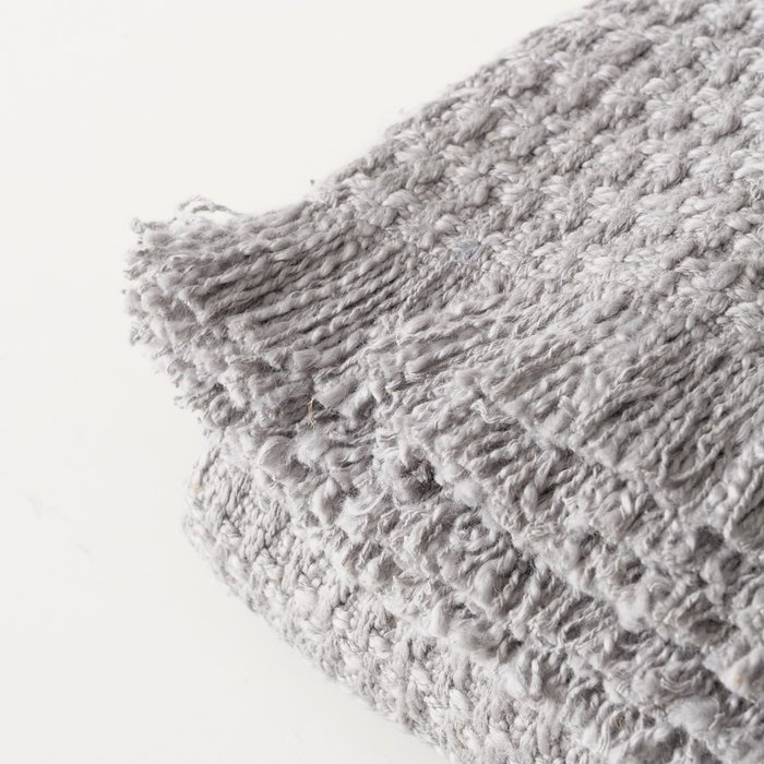 Boltze kariert Karma 100% Baumwolle 180 x 150 cm grau