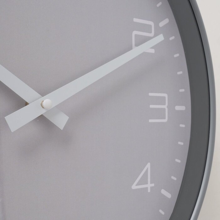 Perel Wanduhr Simplex 30 cm Aluminium grau