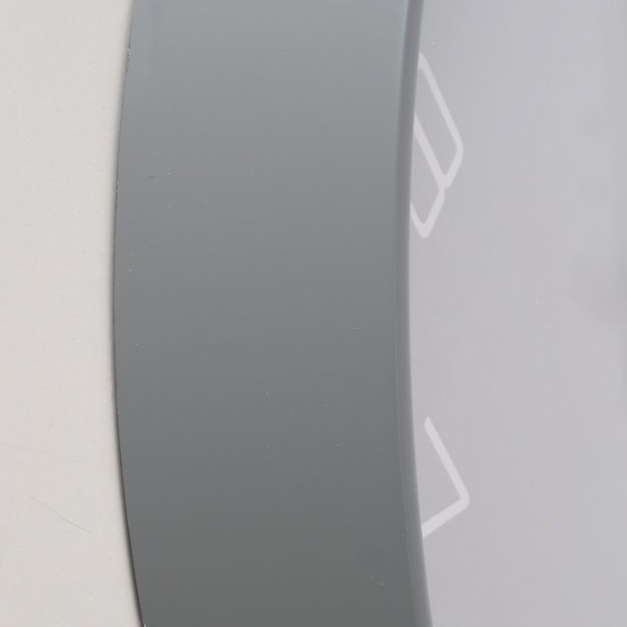 Perel Wandklok Simplex 30 cm aluminium grijs