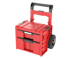 QBRICK Qbrick System Pro Cart 2.0 Plus 2 tiroirs HD Rouge