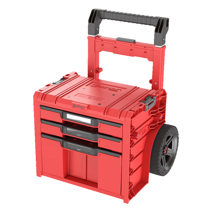 QBRICK QBRICK SYSTEM Pro Cart 2.0 Plus 3 tiroirs HD Rouge