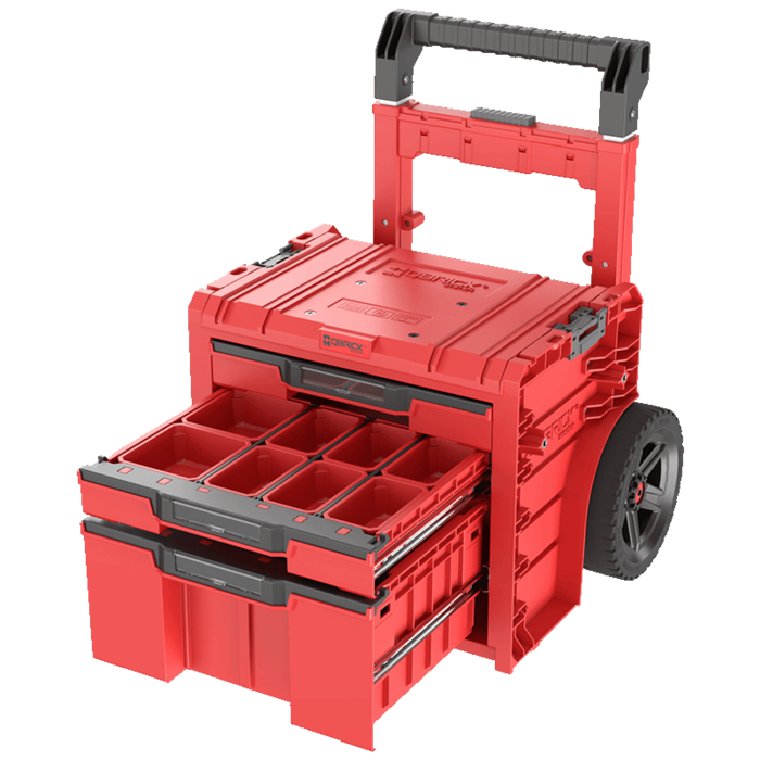 QBRICK QBRICK SYSTEM Pro Cart 2.0 Plus 3 Schubladen HD Rot