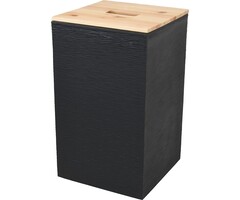 Power Tower EDA - Jura Montania STONE 36 L boîte à pellets - pour 20 kg de pellets - noir 29.5 x 29.5 x 50.6 cm