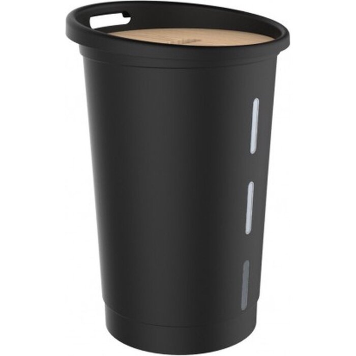 EDA EDA Houtpellets Opslag met Deksel - 38 liter - 25 kg - 60,5 cm hoog - Kunststof