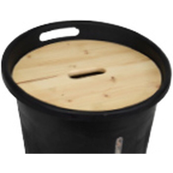 EDA EDA Holzpelletslager mit Deckel - 38 Liter - 25 kg - 60,5 cm hoch - Kunststoff