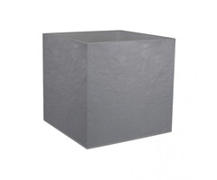 EDA EDA Plantenbak Vulcania stone effect grijs 49,5 x 49,5 x 49,5 cm 57 liter