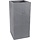 EDA Plantenbak Vulcania stone effect grijs 39,5 x 39,5 x 80 cm 31 liter