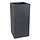 EDA Plantenbak Vulcania stone effect antraciet 39,5 x 39,5 x 80 cm 31 liter