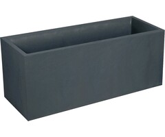 EDA EDA Rechthoekige plantenbak Volcania Stone effect Antraciet 99,5 x 39,5 x 43,5 cm 98 L