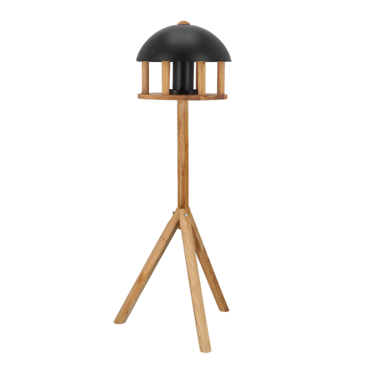 Esschert Design Voedertafel op voet - Zwart dak