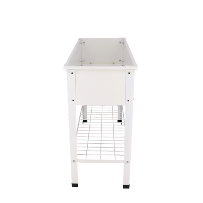 Esschert Design Dutchlander Boîte à langer surélevée métal blanc L