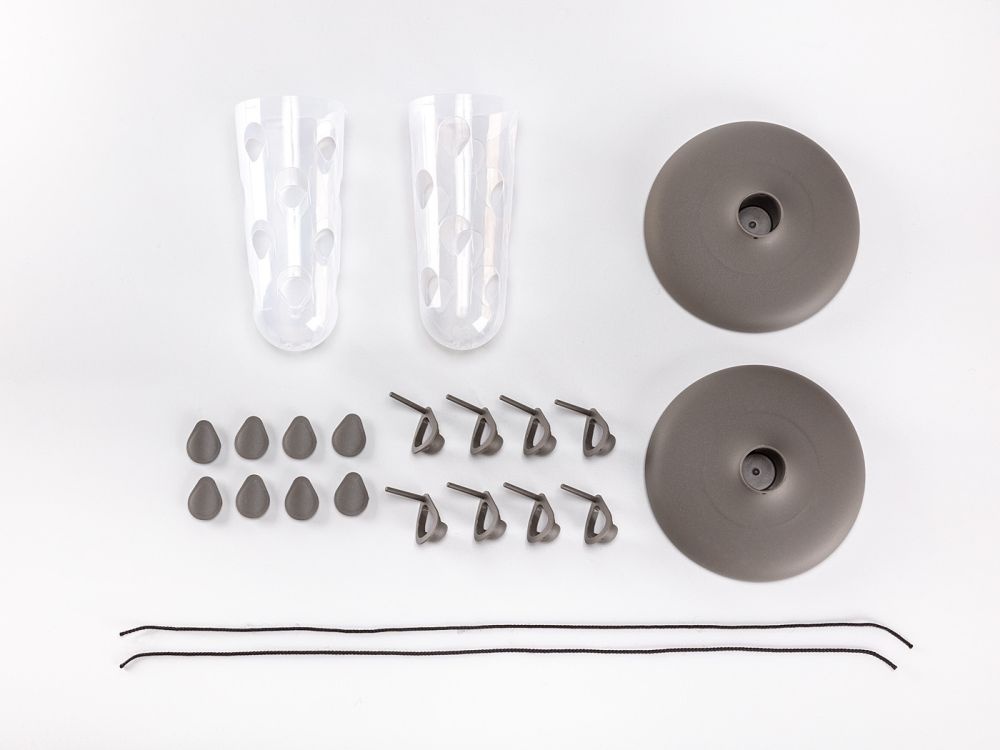 Dutchlander Robin vogelvoer 2 in 1 set antraciet