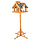 Dutchlander Vogelvoedervila met voedersilo op standaard nature 39 x 33 x 150 cm