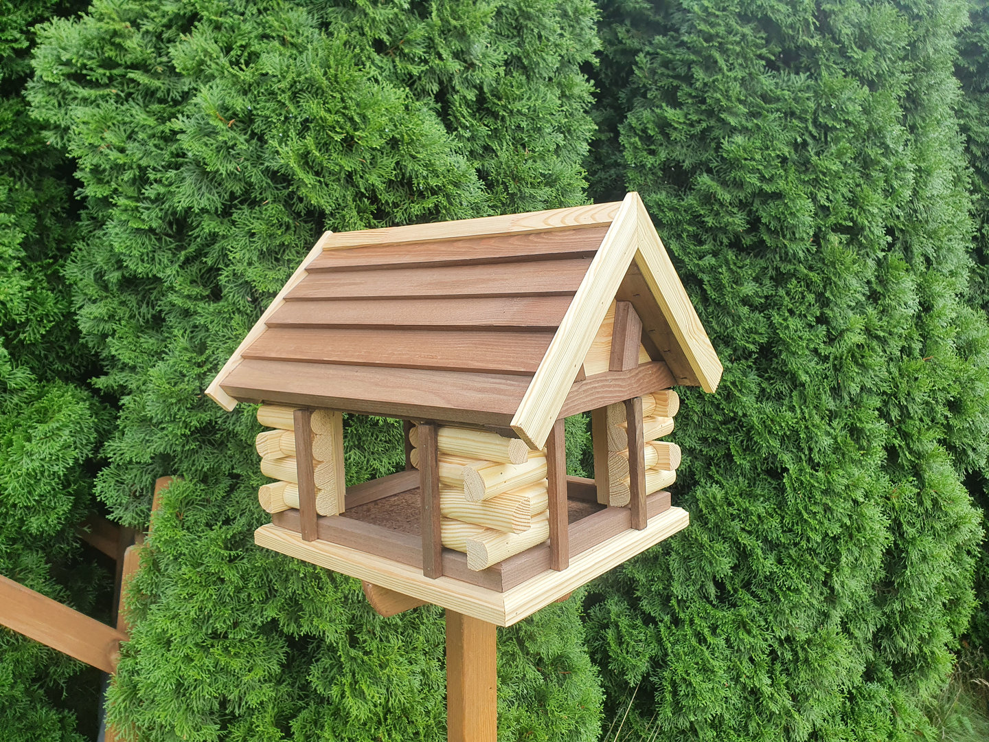 Dutchlander Dutchlander Luxury Bird feeder mountain hut American style with feeder on stand