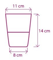 Bloempot met irrigatiefunctie Rosmarin D11cm H14.2cm Antraciet