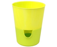 Pot de fleurs avec fonction d'irrigation Rosmarin D11cm H14.2cm jaune/vert