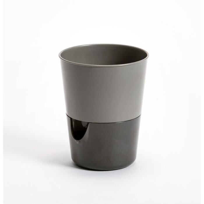 Bloempot met irrigatiefunctie Rosmarin D11cm H14.2cm Antraciet