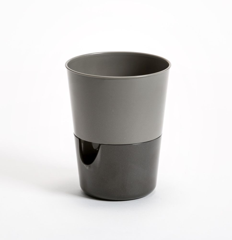 Bloempot met irrigatiefunctie Rosmarin D11cm H14.2cm Antraciet