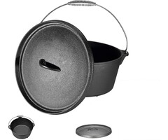 Dutchlander Dutch Oven 4 liter 12 x 25 cm preseasoned