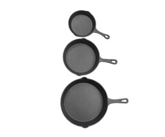 Dutchlander Set de poêles à frire 3 pièces 15, 20 et 25 cm