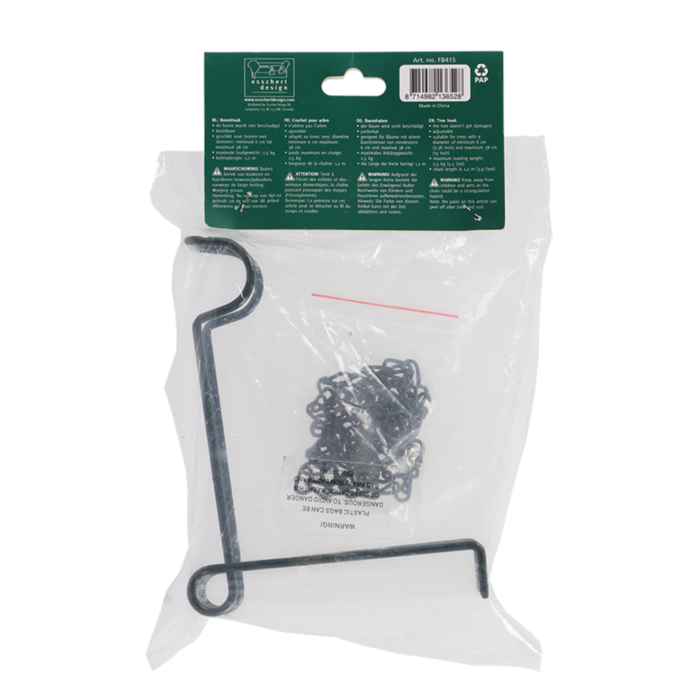 Esschert Design Esschert Design Boomhaak voor Vogelhuisjes en Voederhuisjes groen