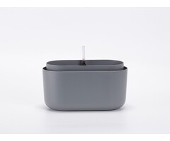 Jardinière Plastia Tolita auto-arrosante Taupe