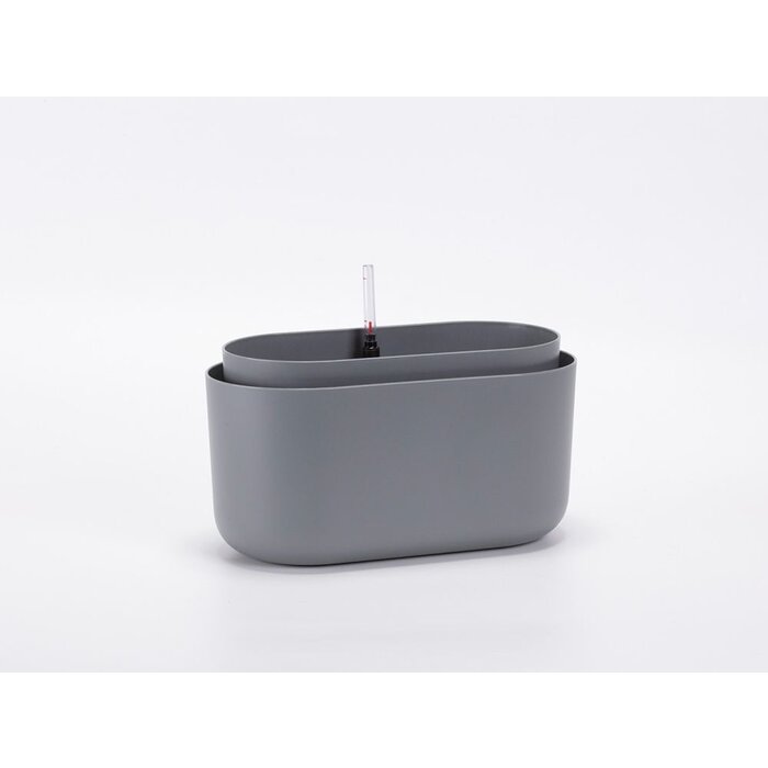 Jardinière Plastia Tolita auto-arrosante Taupe