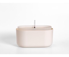 Urbalive Jardinière Plastia Tolita auto-arrosante Taupe