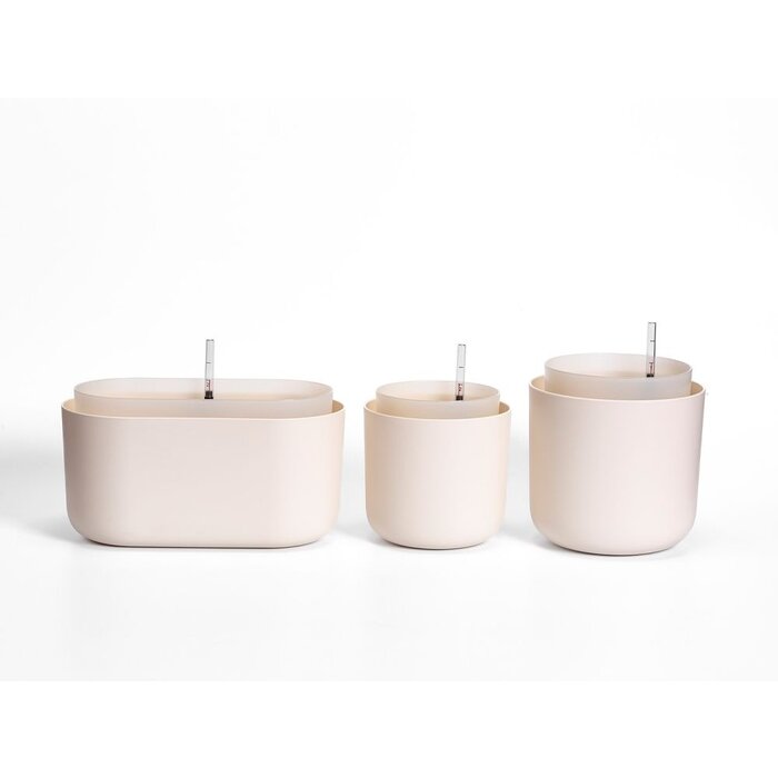 Urbalive Plastia Pflanzgefäß Tolita selbstbewässernd Taupe