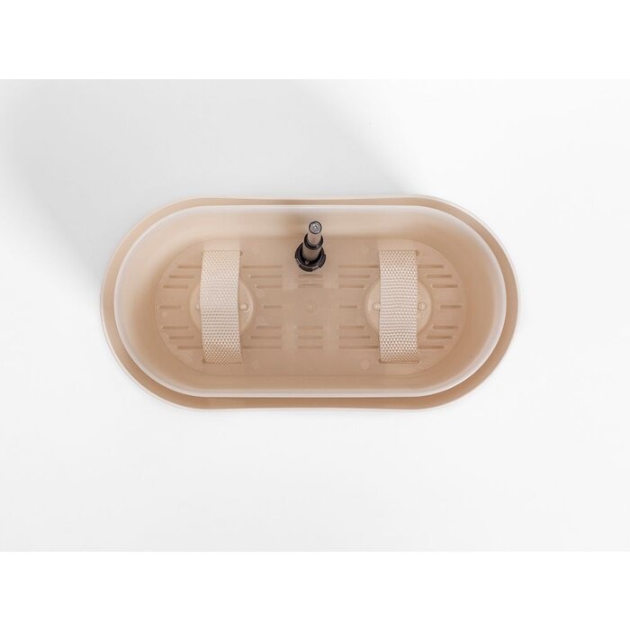 Urbalive Jardinière Plastia Tolita auto-arrosante Taupe