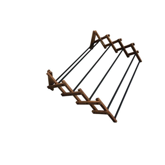 Esschert Design Dutchlander Ashwood ausziehbares Wäschetrockengestell zur Wandmontage