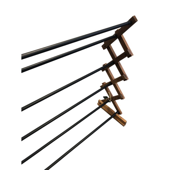 Esschert Design Dutchlander Ashwood étagère extensible pour le linge et le séchage, montage mural