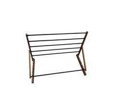 Esschert Design Dutchlander Ashwood étagère pliante de séchage des vêtements montée sur le mur