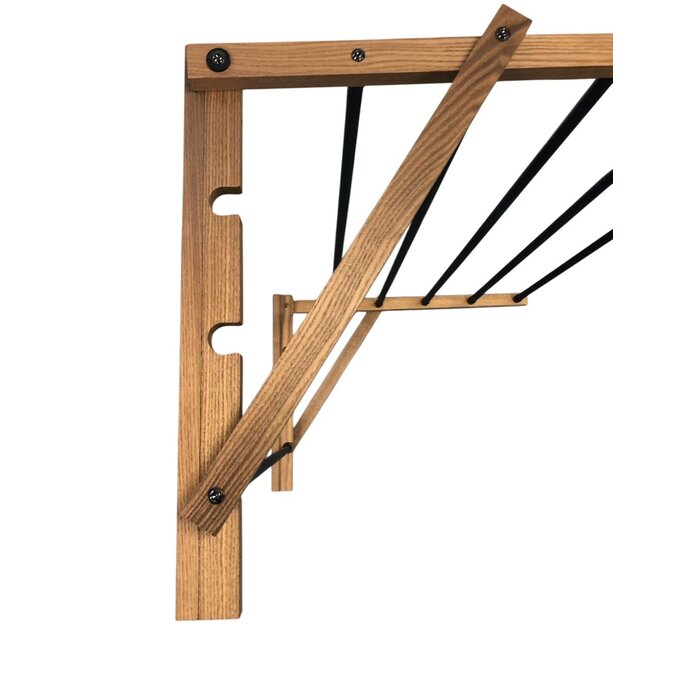 Dutchlander Dutchlander Essenhouten opklapbaar was-droogrek muurmontage