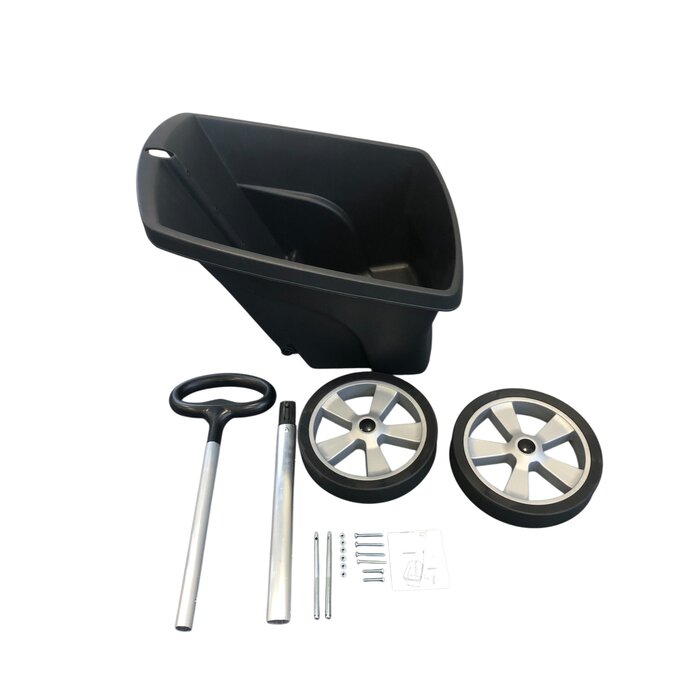 Dutchlander Dutchlander Chariot de jardin en plastique 67 litres noir