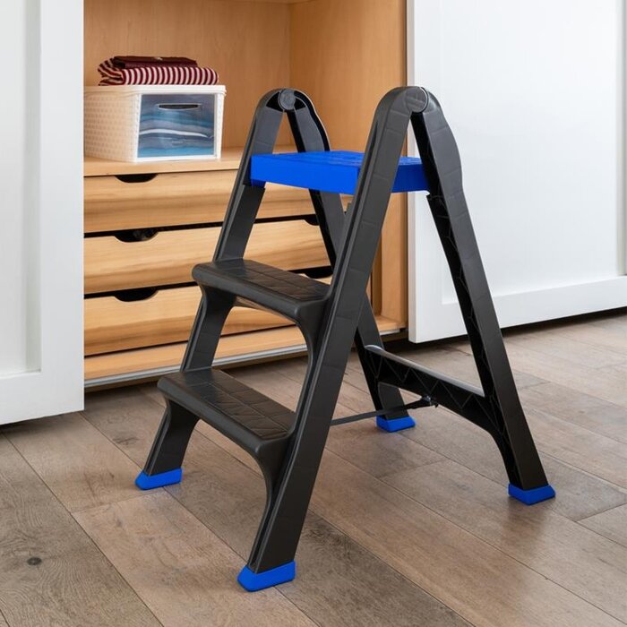 ArtPlast Bama Küchentreppe bis zu 130 kg 47 x 70 x78 Blau